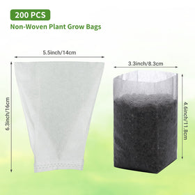 GREANER biodegradable seedling bags for direct planting in garden beds