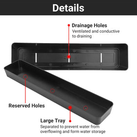 GREANER planter with drainage holes for moisture control and plant health.