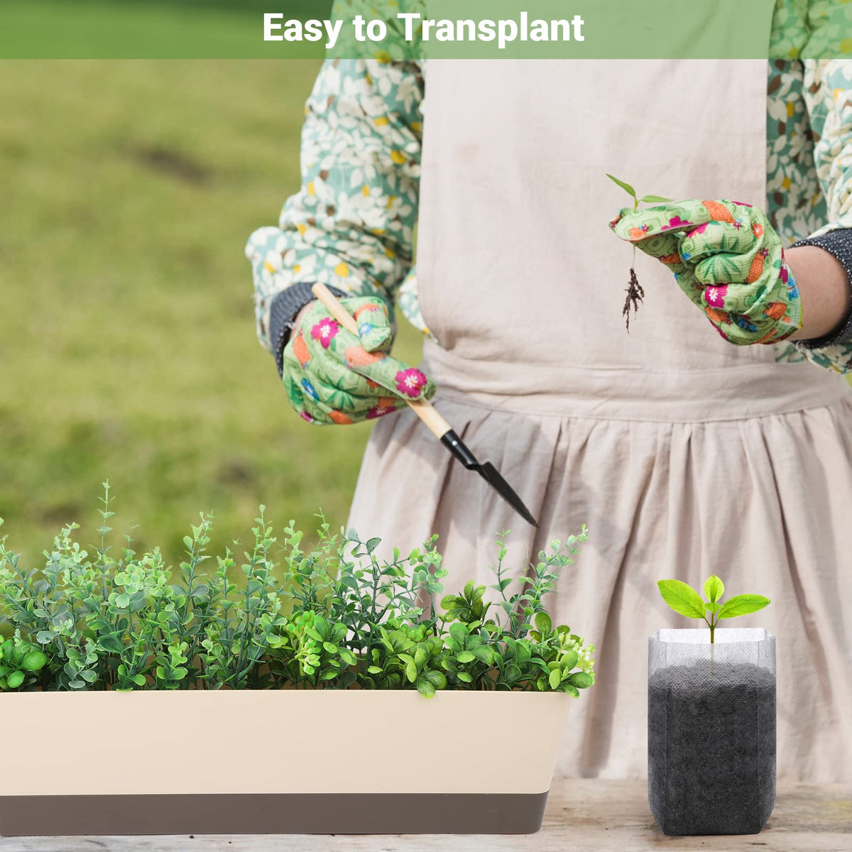 GREANER multi-use seedling bags suit flowers, vegetables, and herbs