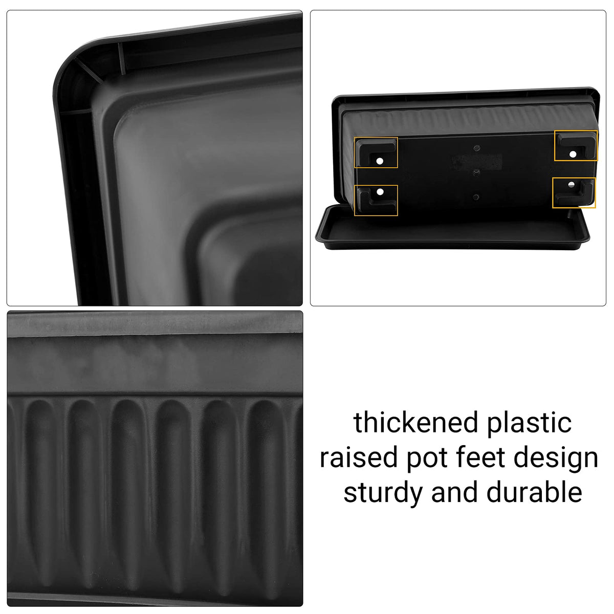 GREANER rectangle planters on a windowsill, ideal for herbs and compact blooms.