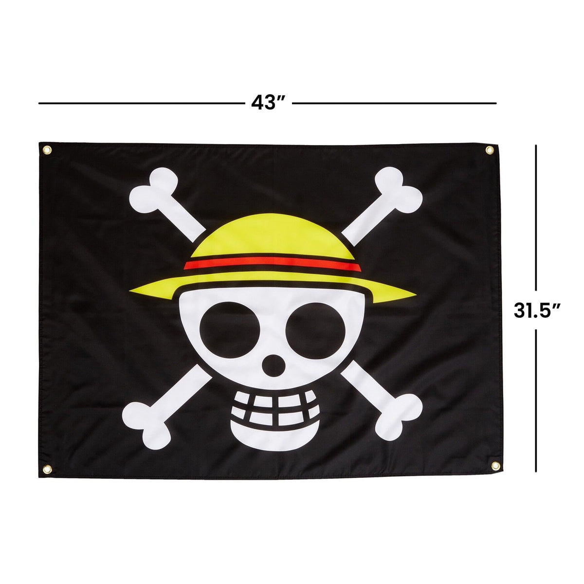 GE-6468 multi-colored flag showcases vibrant pirate flair for collectible display
