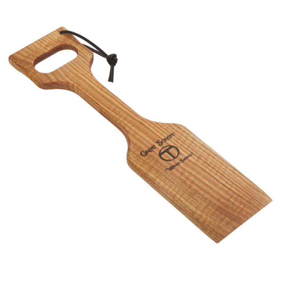The Great Scrape Woody Shovel bristle-free grill cleaning for safer use