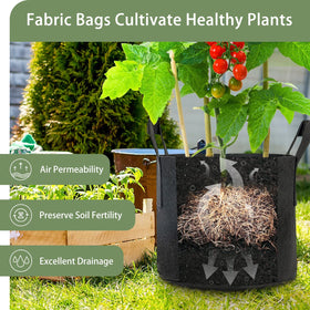 GreatBuddy 12-pack grow bags labels included for variety tracking and organization.