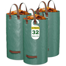 GreatBuddy 32-gallon yard bag in upright design aids quick loading of yard debris.