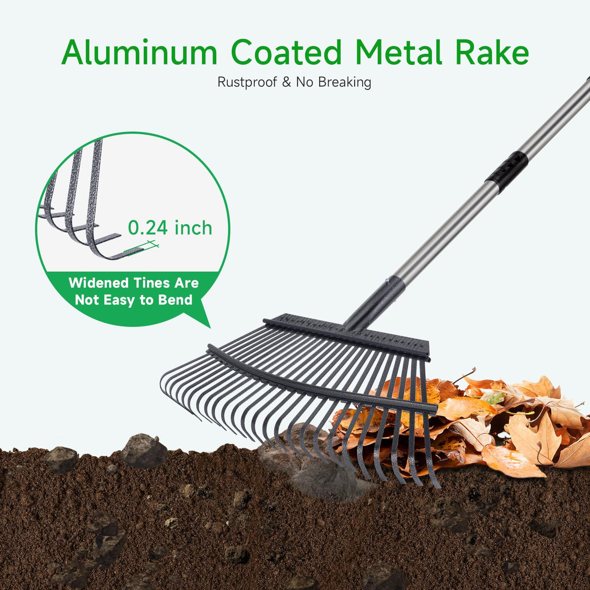 GreatBuddy aluminum-coated head boosts durability during heavy debris work
