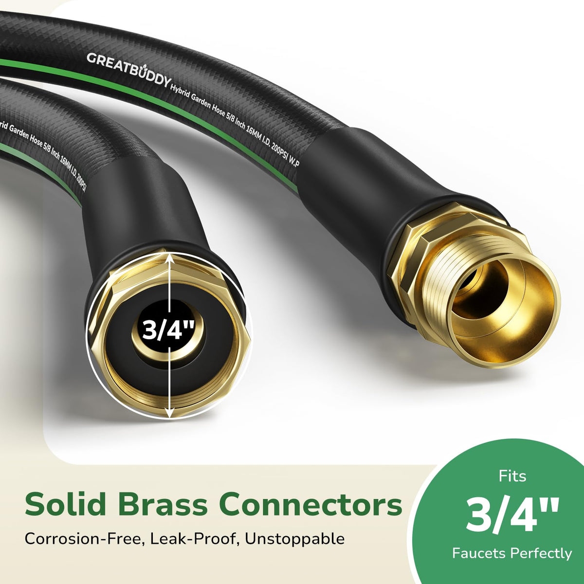 GreatBuddy brass fittings provide leak-resistant connections for faucet setup