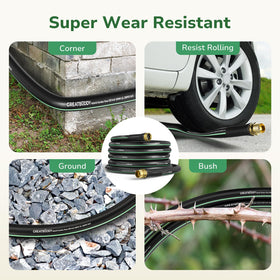 GreatBuddy hose withstands up to 600 PSI bursts for reliable performance