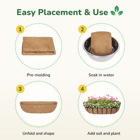GreatBuddy coco liner moisture-control design helps balanced soil and healthier roots