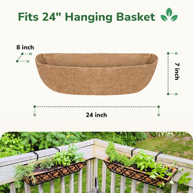 GreatBuddy coco liner natural-fiber texture adds eco-friendly decor to window boxes