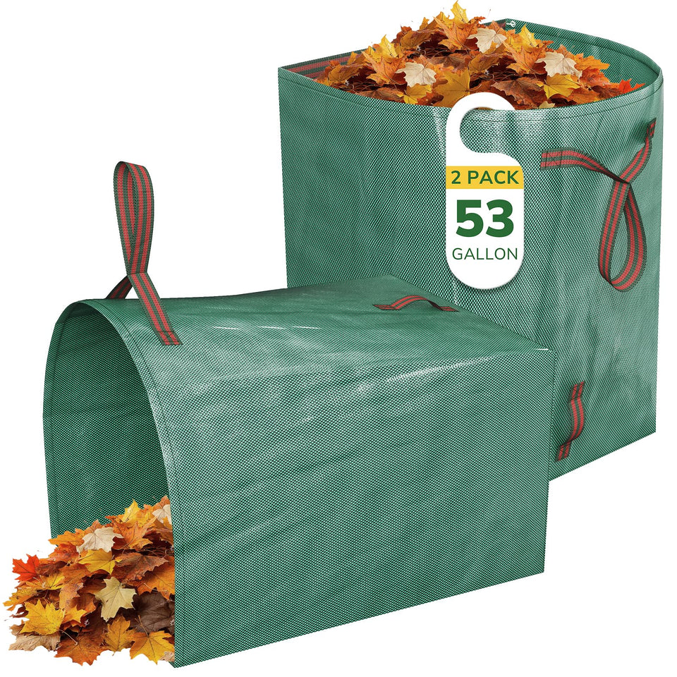 GreatBuddy lawn bag with dustpan-style design for easy cleanup.