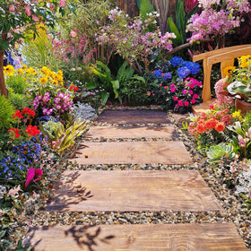 GreatBuddy river rocks brighten garden and indoor spaces with natural charm.