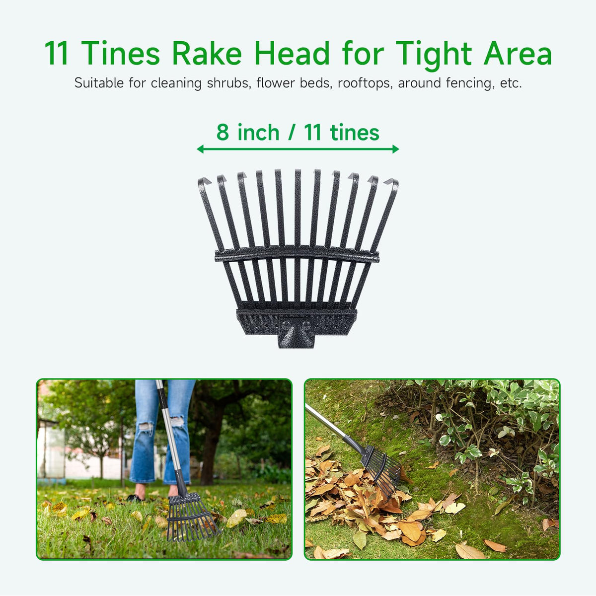 GreatBuddy rust-proof stainless steel handle ensures durable outdoor performance.