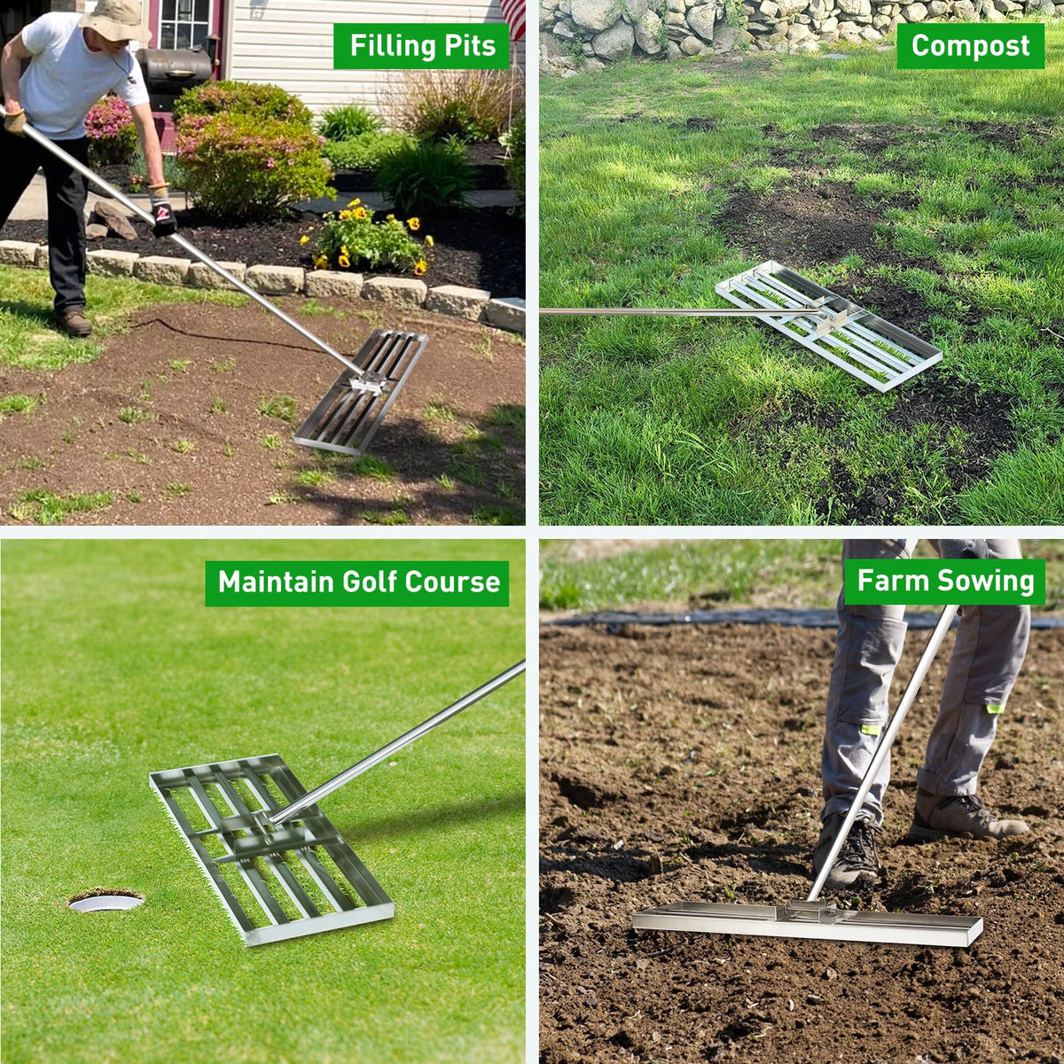 GreatBuddy wide application suits lawns gardens and small fields.