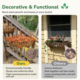 GreatBuddy window-box-decor elevates indoor and outdoor planter displays with natural texture