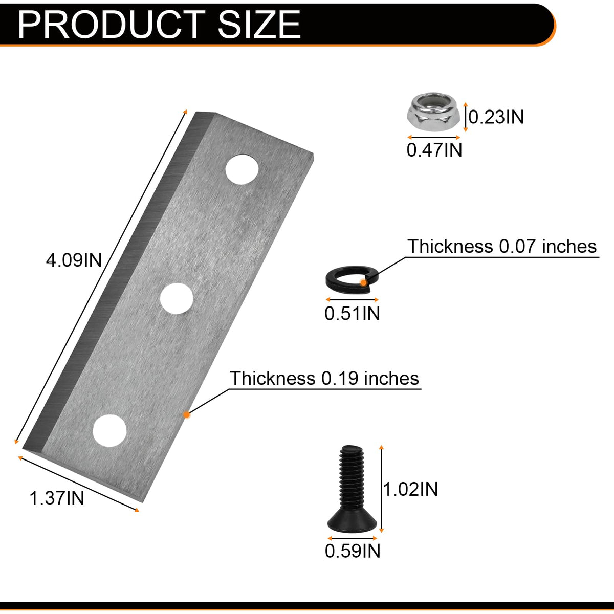 Greatshow LCE12 blade set with screws for easy installation.