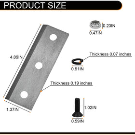 Greatshow LCE12 blade set with screws for easy installation.