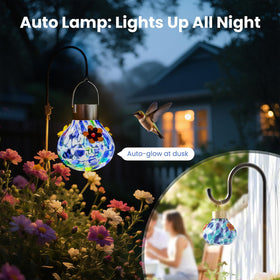 Grebilux solar-powered light provides ambient dusk glow for outdoor spaces