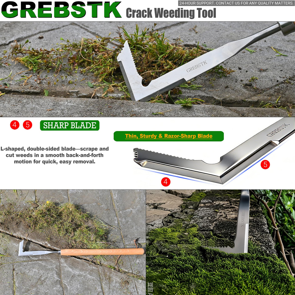GREBSTK 22-inch tool length reduces hand fatigue while providing strong leverage