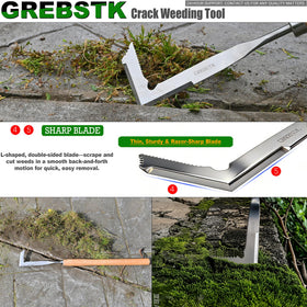 GREBSTK 22-inch tool length reduces hand fatigue while providing strong leverage