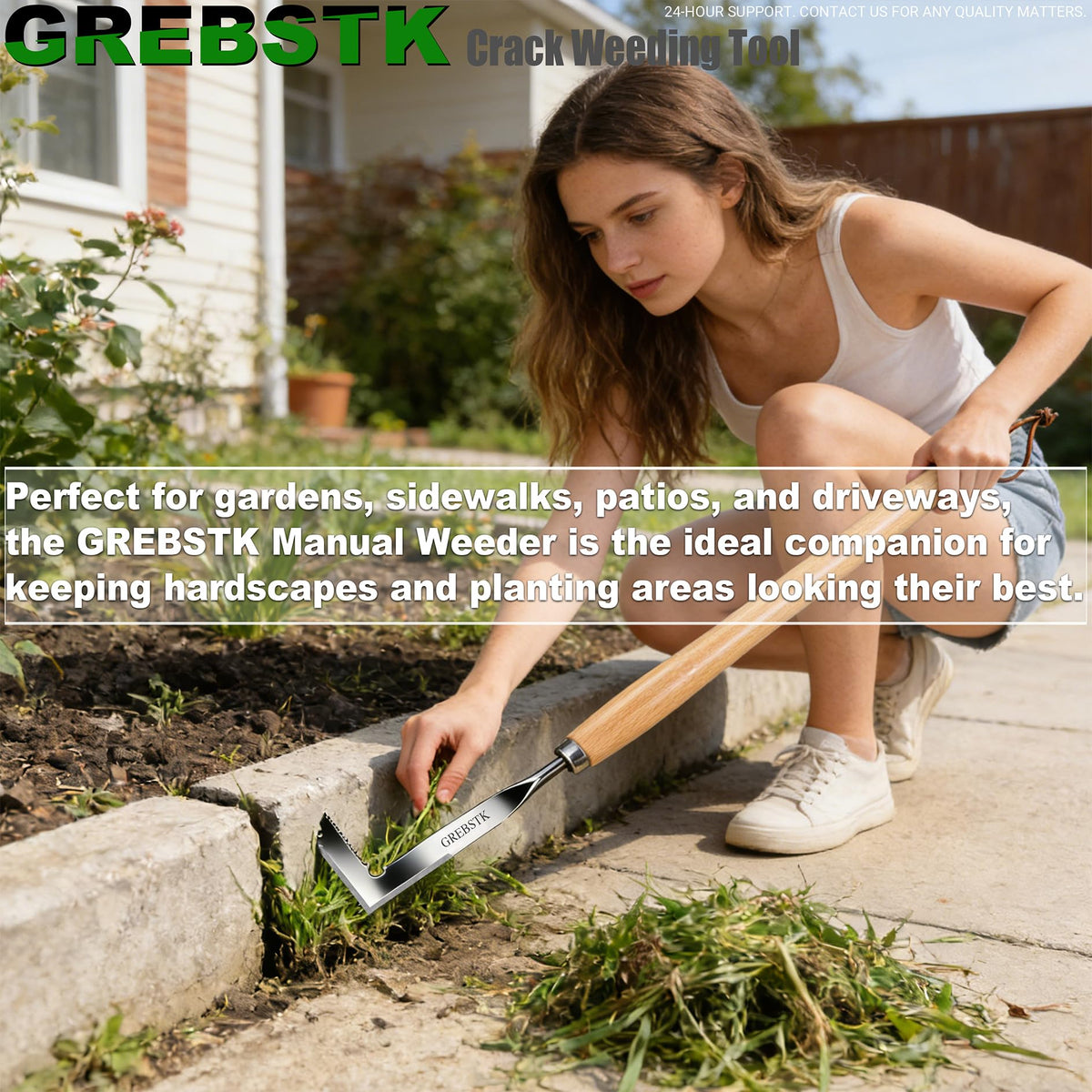 GREBSTK beech wood handle is strong, lightweight, and easy to store