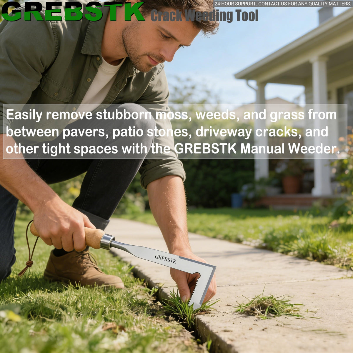 GREBSTK compact design fits in a gardening belt for quick access.