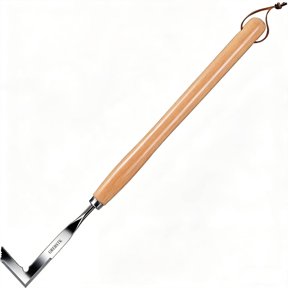 GREBSTK crack weeder with stainless steel blade cleans cracks and between pavers with ease