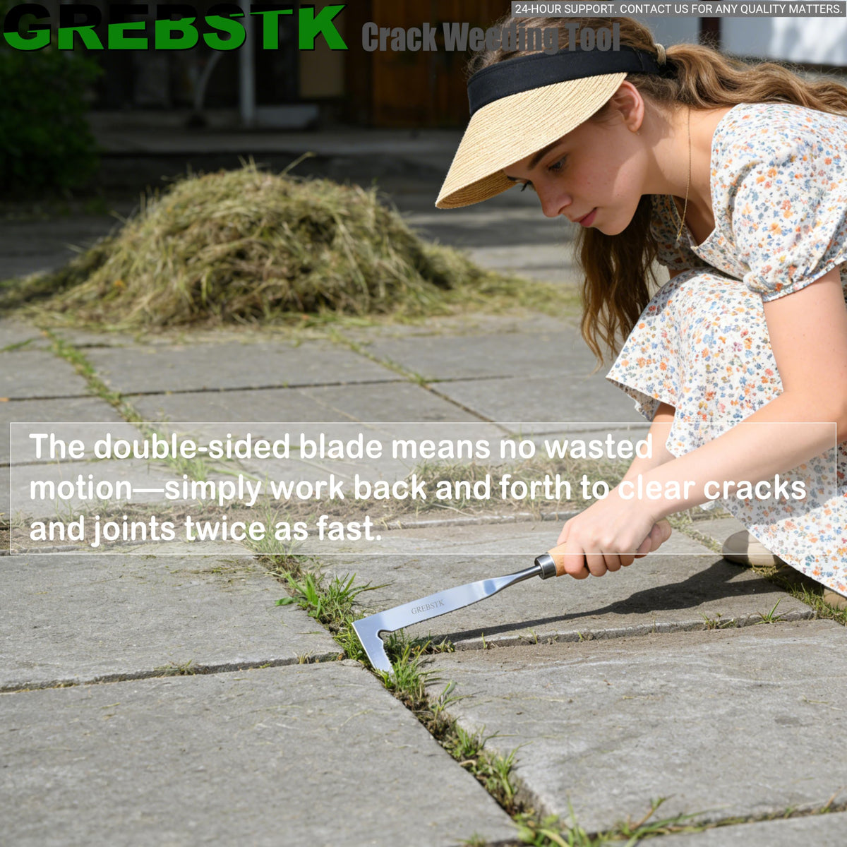 GREBSTK edge along walkways creates a neat border for clean lines.