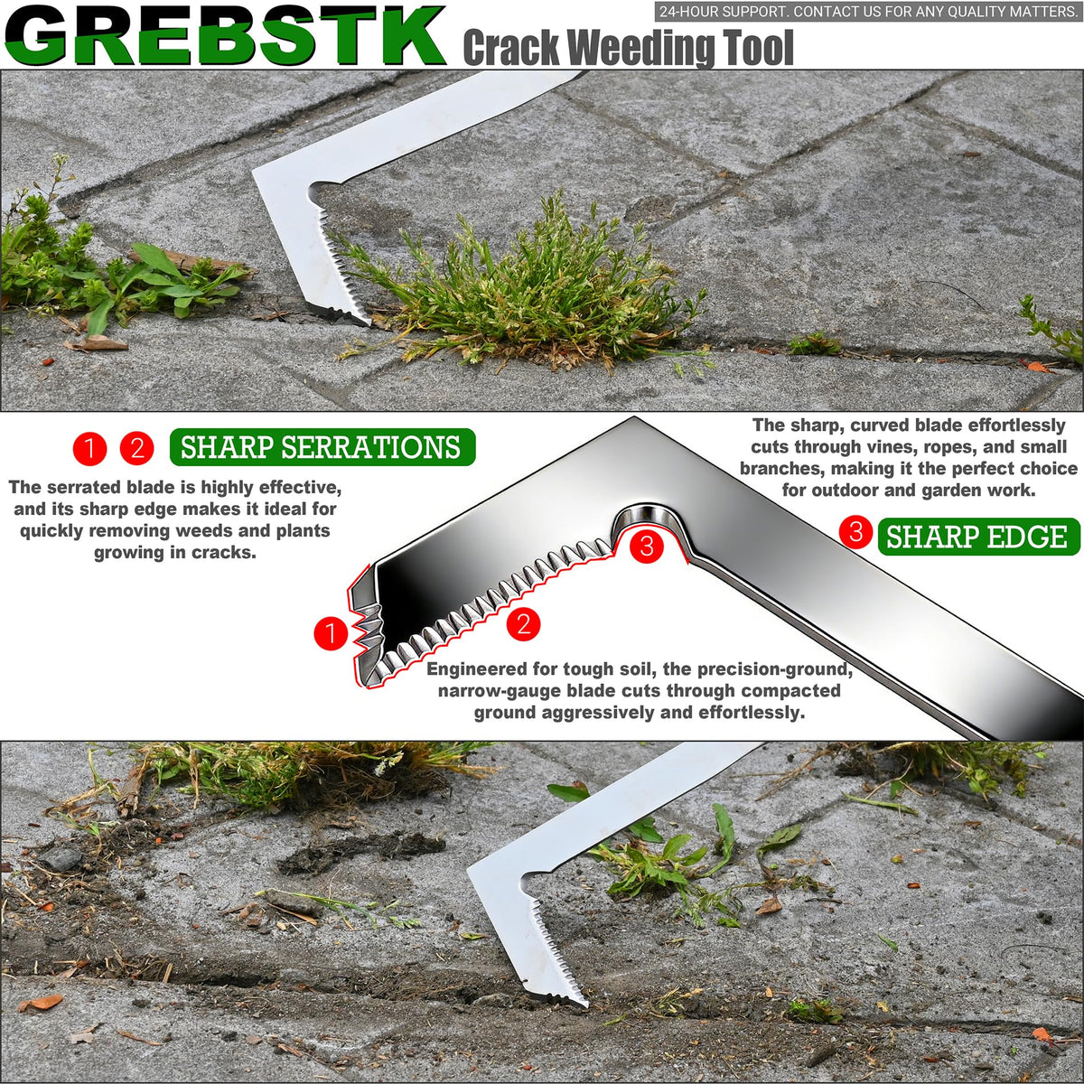 GREBSTK lightweight 13-inch tool minimizes hand fatigue during use.