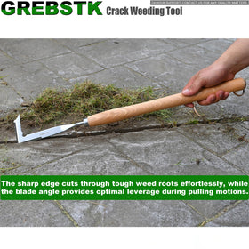 GREBSTK removes grass, moss, and weeds from between pavers and driveway cracks