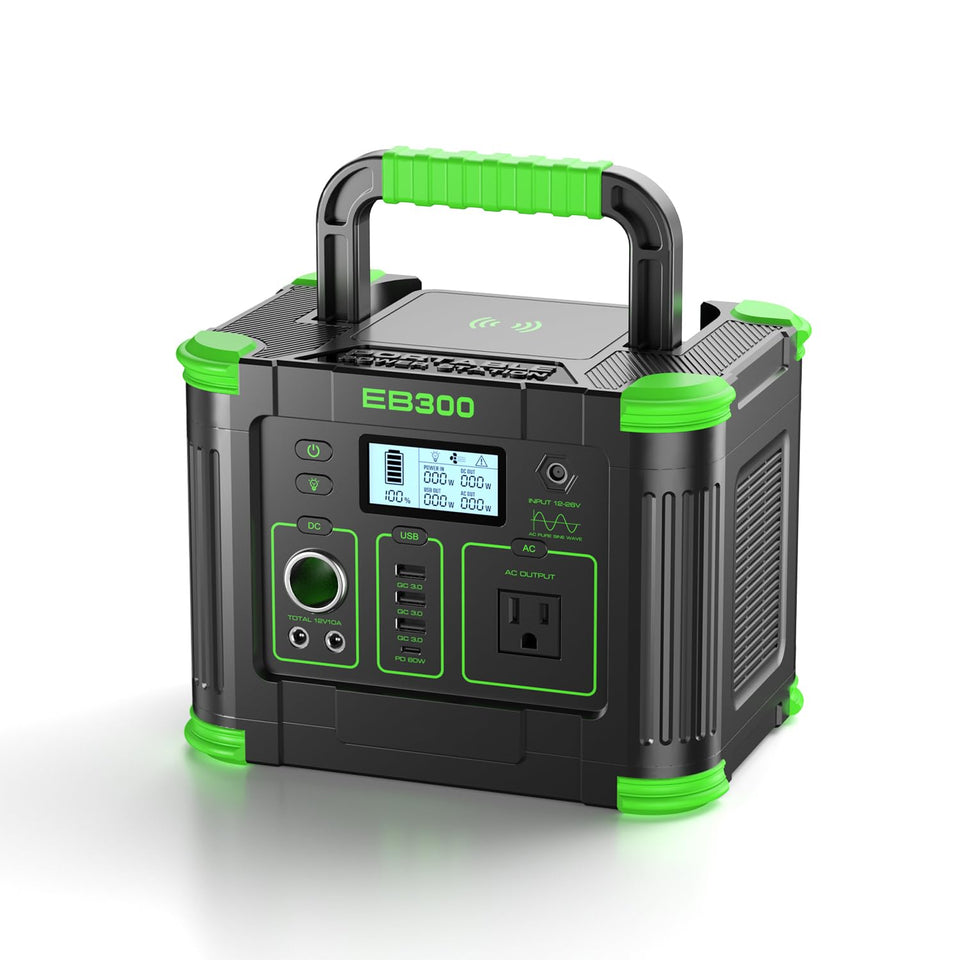 GRECELL 330W portable power station front view for reliable off-grid power