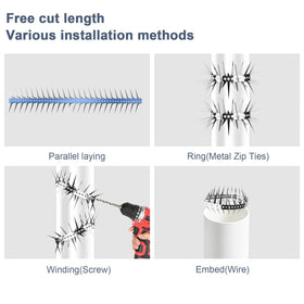 GRECOMEIN raccoon deterrent spikes help keep gardens tidy and wildlife away.
