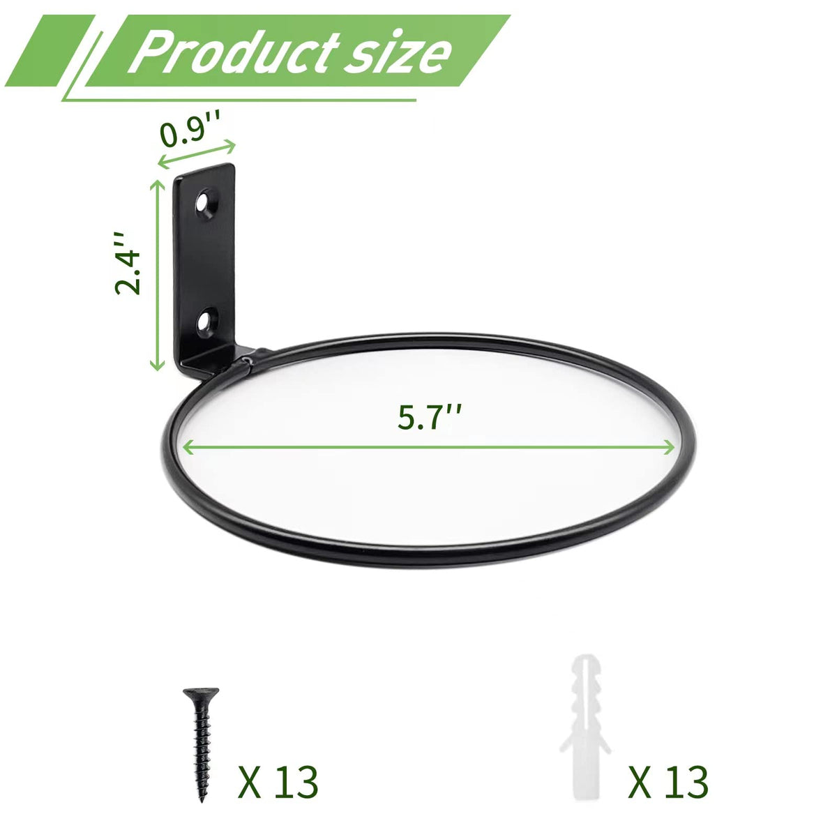 Greemov iron wall bracket closeup highlighting sturdy construction and rust resistance