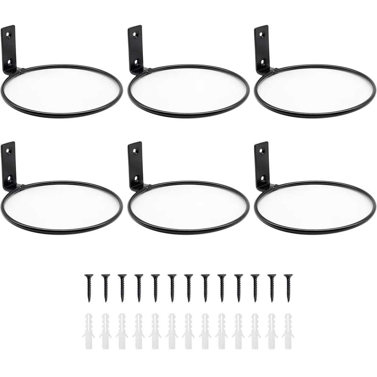 Greemov wall plant ring hanger 6-pack setup saves space and elevates indoor greenery.