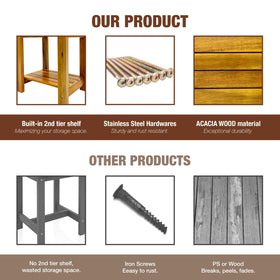 GREEN ALLUVIUM Adirondack table features rounded corners for safe daily handling.