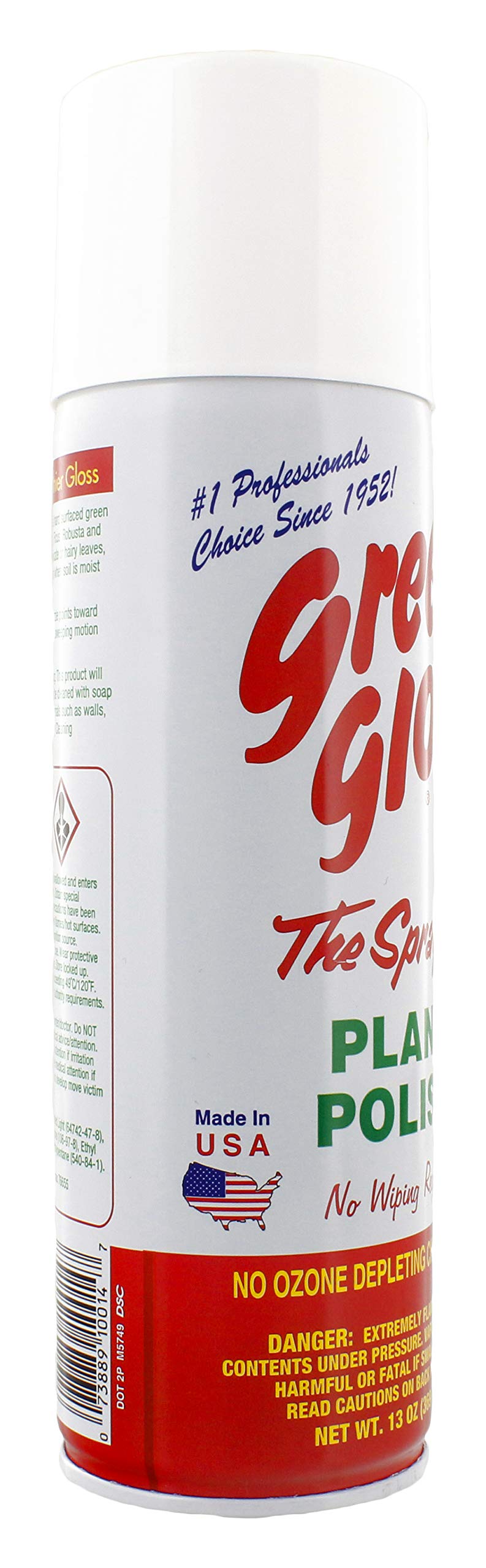 Green Glo Plant Polish dries quickly after application for easy use.