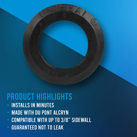 Green Goods durable seal withstands exposure to chemicals and temperature