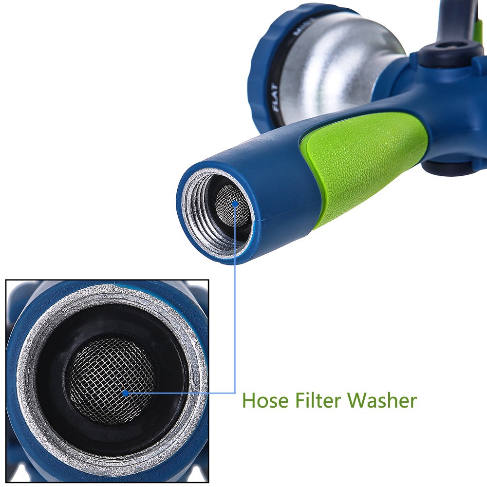 GREEN MOUNT Mesh Shower Head provides delicate spray for fragile plants.