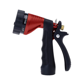 Green Mount water hose nozzle metal body for durable construction and rust resistance