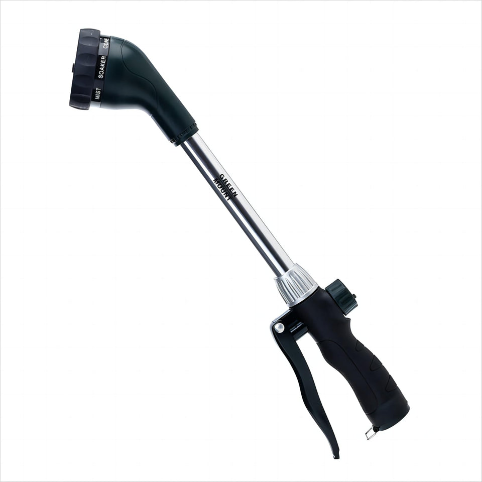GREEN MOUNT watering wand 16-inch handle for comfortable, extended watering sessions.