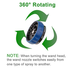 GREEN MOUNT watering wand flat pattern for patio surfaces