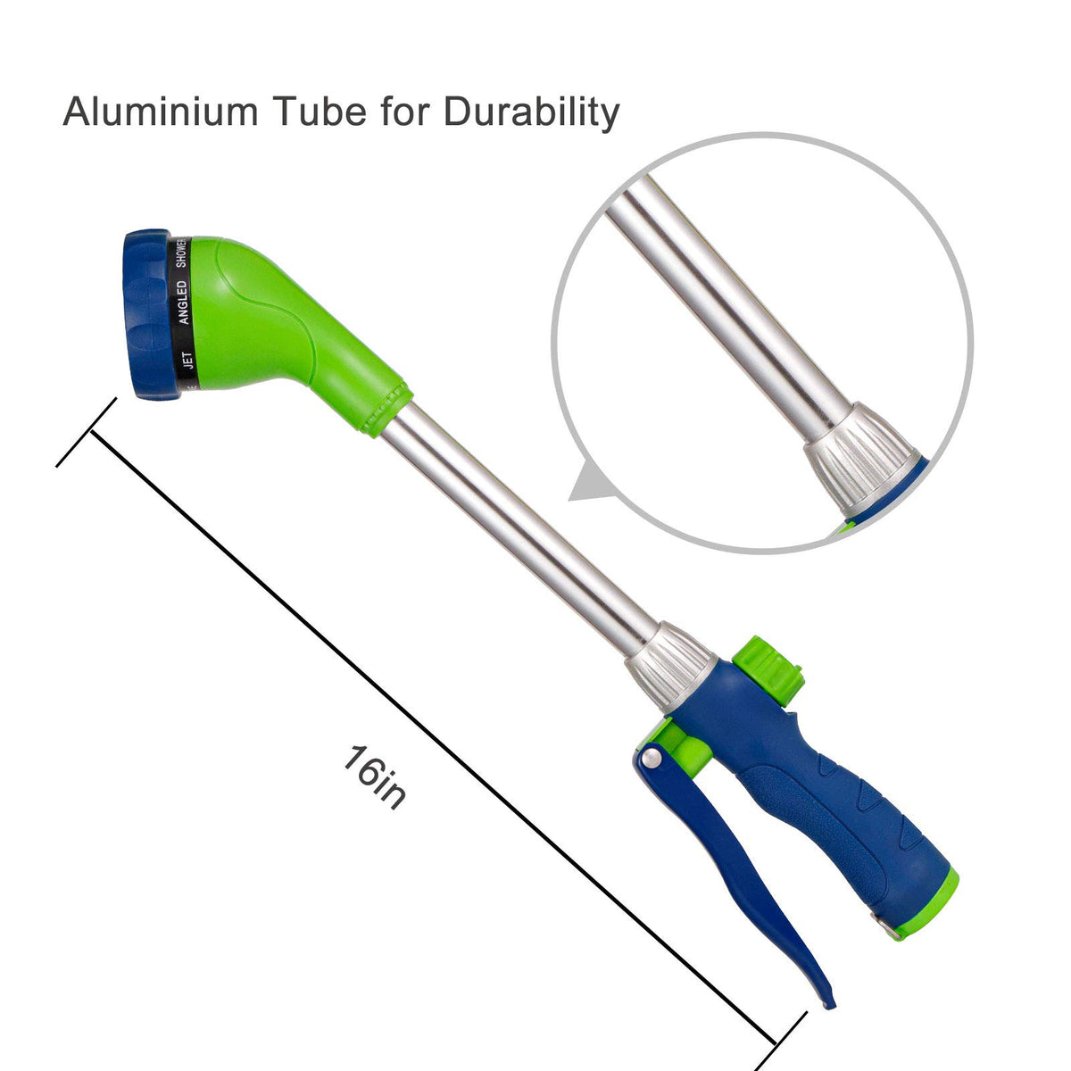 GREEN MOUNT watering wand full pattern for wide lawn coverage