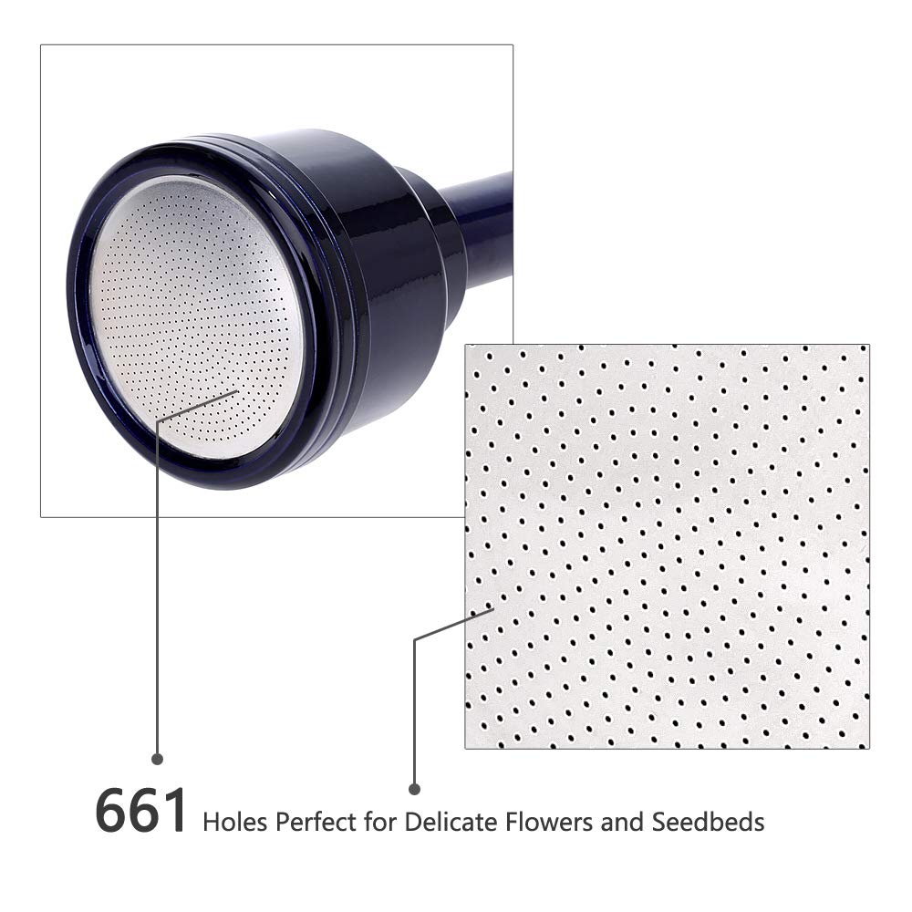 GREEN MOUNT 661-hole nozzle provides gentle shower for delicate plants.