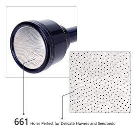 GREEN MOUNT 661-hole nozzle provides gentle shower for delicate plants.