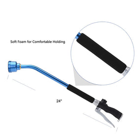 GREEN MOUNT lightweight aluminum wand with protective rubber sleeve.