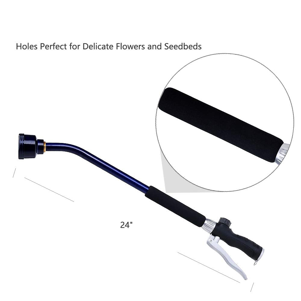 GREEN MOUNT rubber foam grip protects hands during long watering sessions.