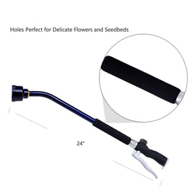 GREEN MOUNT rubber foam grip protects hands during long watering sessions.
