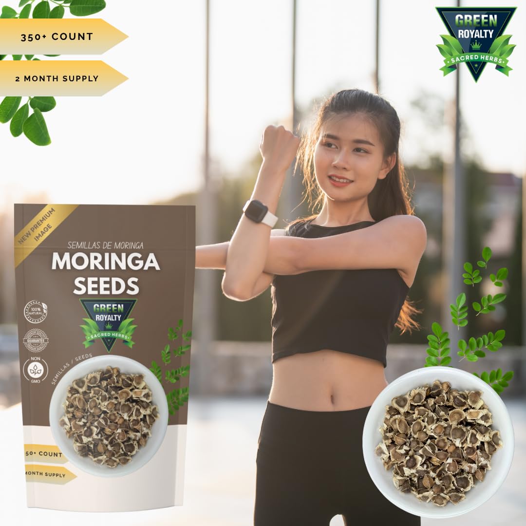 Green Royalty Moringa seeds lightly roasted, savory aroma and smooth finish.