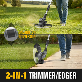 Greenfury 12-inch cut enables faster clearance of thick grass.