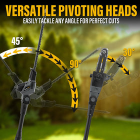 Greenfury adjustable saw head 0–30° for tight spots.