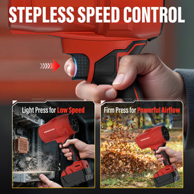 Greenfury air-speed-125-mph high-velocity airflow for fast cleanup.